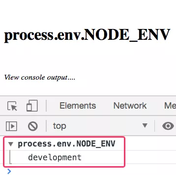 What is the default value of NODE_ENV Var