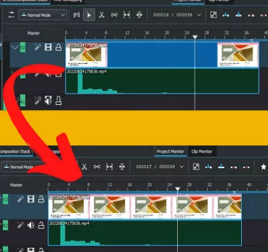 How to Show all Frames of a Video on Kdenlive Timeline